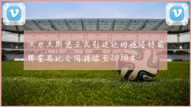 沃尔夫斯堡正式引进达姆施塔特前锋霍恩比合同持续至2030年